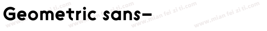 Geometric sans字体转换